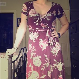 Cute slightly high low flower dress